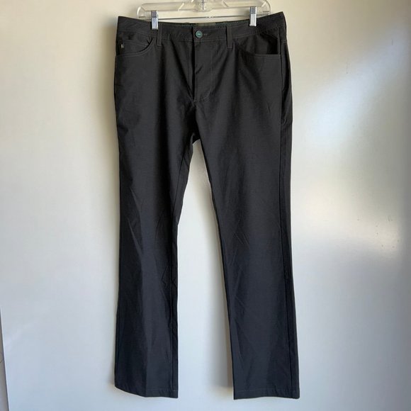 LINKSOUL Charcoal Gray Flat Board Walker Performance Golf Pants Size 34x32 ~EUC - Picture 1 of 8
